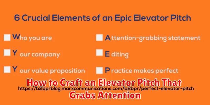 How to Craft an Elevator Pitch That Grabs Attention