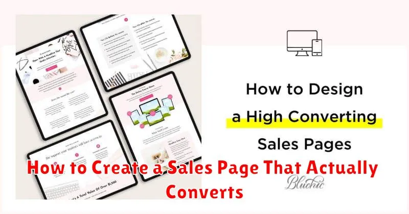 How to Create a Sales Page That Actually Converts