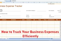 How to Track Your Business Expenses Efficiently