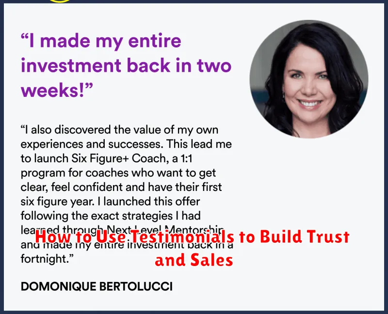 How to Use Testimonials to Build Trust and Sales
